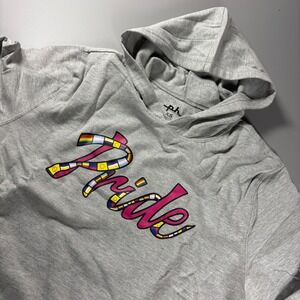 The Phluid Project Pride Cropped Hoodie XS Gray Gender Free‎ Made in China NWT